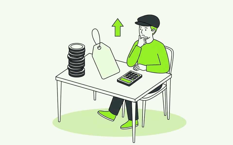 Illustration of weighing the cost of running a company blog