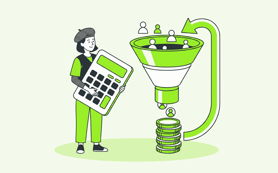 Illustration of measuring blog return on investment